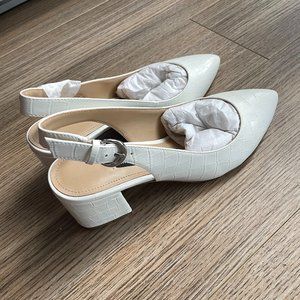 Brand new white pumps, Nine West, size 6.5